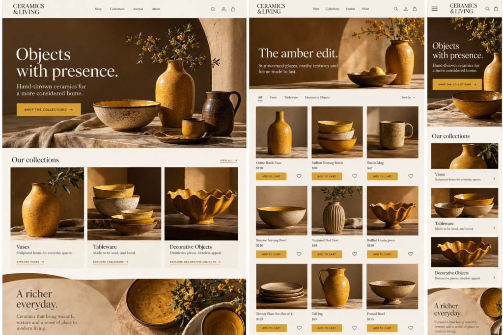 Amber Tableware
