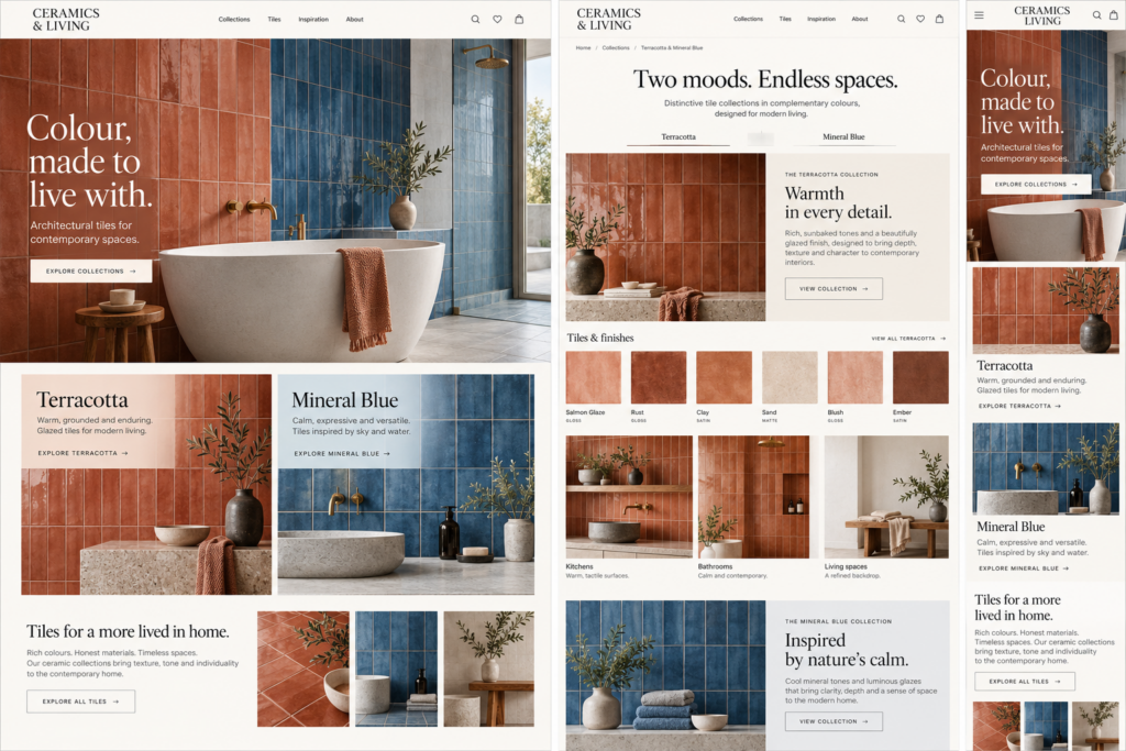 Terracotta & Mineral Blue