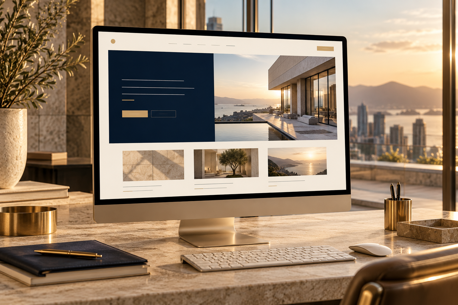 Business website design concept