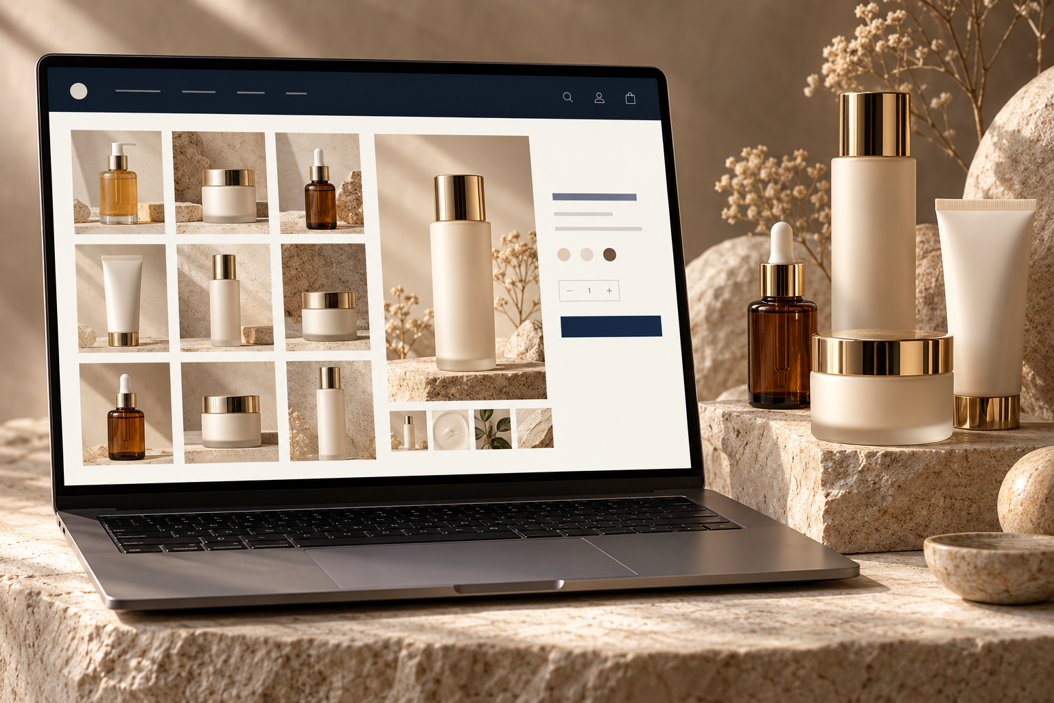 Premium website design concept